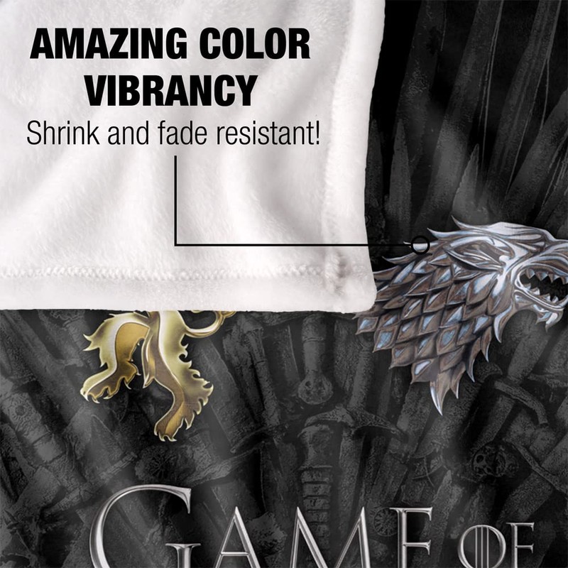 Game of THRONESGame of Thrones Silky Cuddly Blanket, Optimal Soft,
