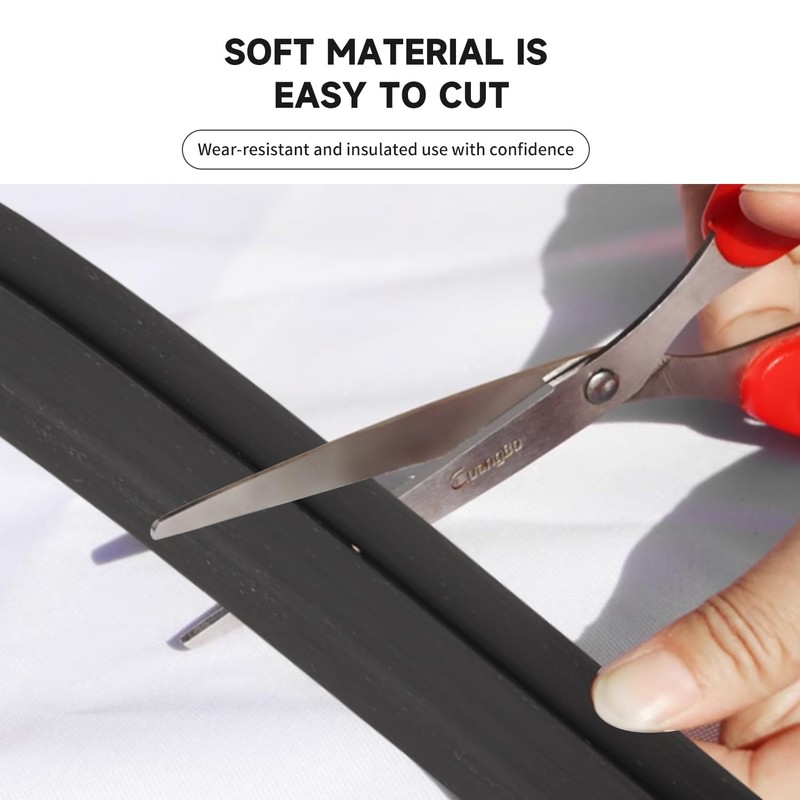 Door Draft Stopper 2 Pack Adjustable Weather Door Sweep Sealing