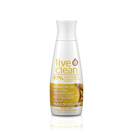 Live Clean Conditioner, Smoothing Keratin Oil, 350 mL