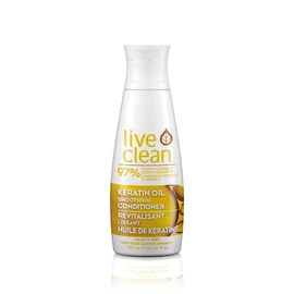 Live Clean Conditioner, Smoothing Keratin Oil, 350 mL