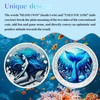 F4godwar 3Pcs Mermaid Sobriety Challenge Coin - Inspirational Sobriety Token