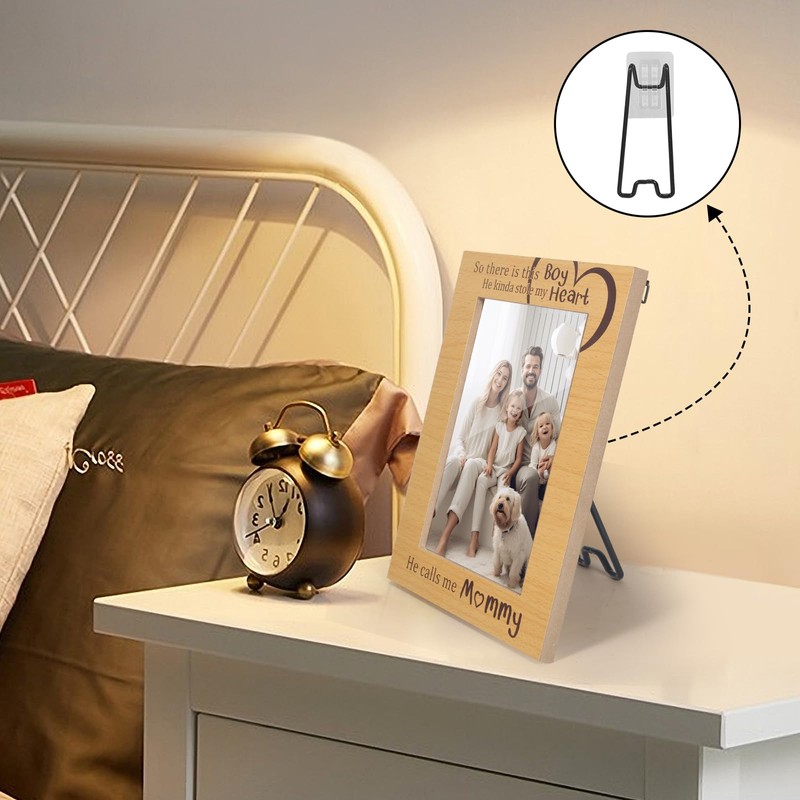 Nirxxiy 6 Pcs Picture Frame bracket, Picture Frame Easel bracket,