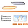 ADIIL Clear Lens Amber Sequential Front LED Fender Side Marker