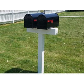 Handy Post 2, 42-in x 26-in White Vinyl Mailbox Post Sleeve