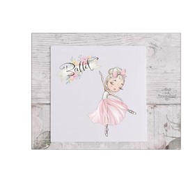 Ballerina card, well done on your ballet exam, good luck, Birthday card, congratulations card, greetings card, celebration card, Dancer card, blond ballet dancer, thank you dance teacher card