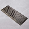 Orhemus Linear Shower Floor Drain with Removable Cover Grid Grate