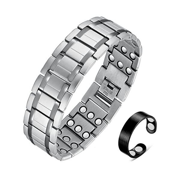 Vicmag Vicmag 3X Magnetic Bracelet for Men Pure Titanium Bracelet
