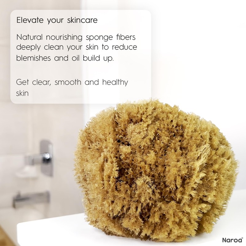 Exfoliating Natural Sponge for Bathing | Bath Sea Sponge for