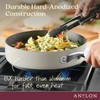 Anolon Achieve Hard Anodized Nonstick Sauté Pan with Lid, 3