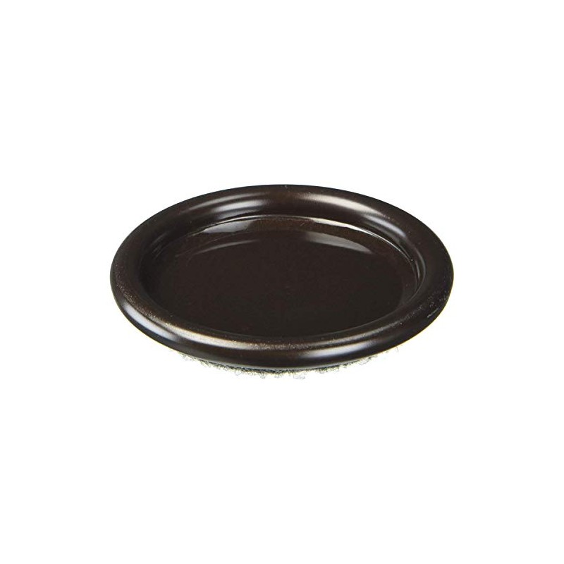 Shepherd 9091 2" Round Metal Carpet Base Caster Cups 4