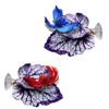 CHSYLFDC 2PCS Betta Fish Leaf Pad with Suction Cup Hammock
