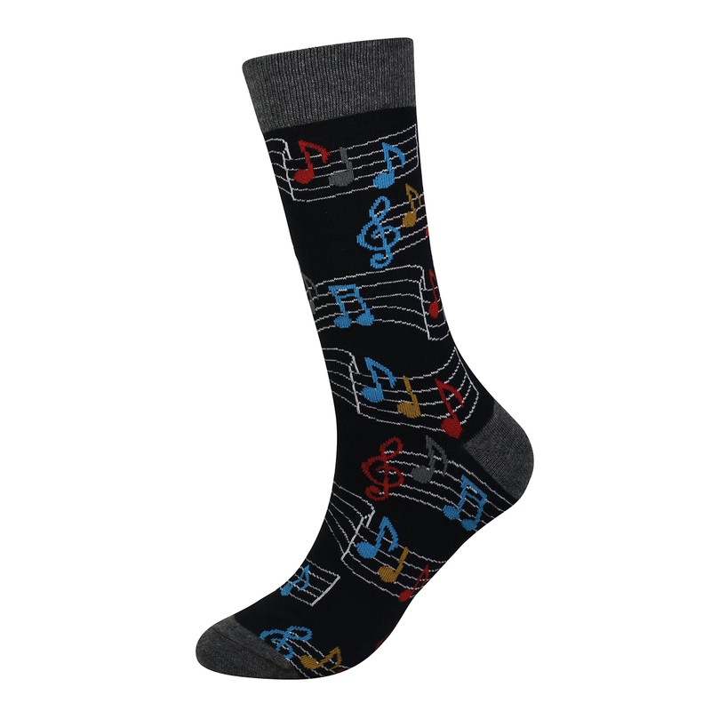 Cansok - Paquete de 2/4 calcetines divertidos para hombre, Música