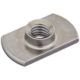 TRUSCO TBW08-0006 T-Type Welding Nut 2A M6 No Dowel with P Steel, 10 Pieces