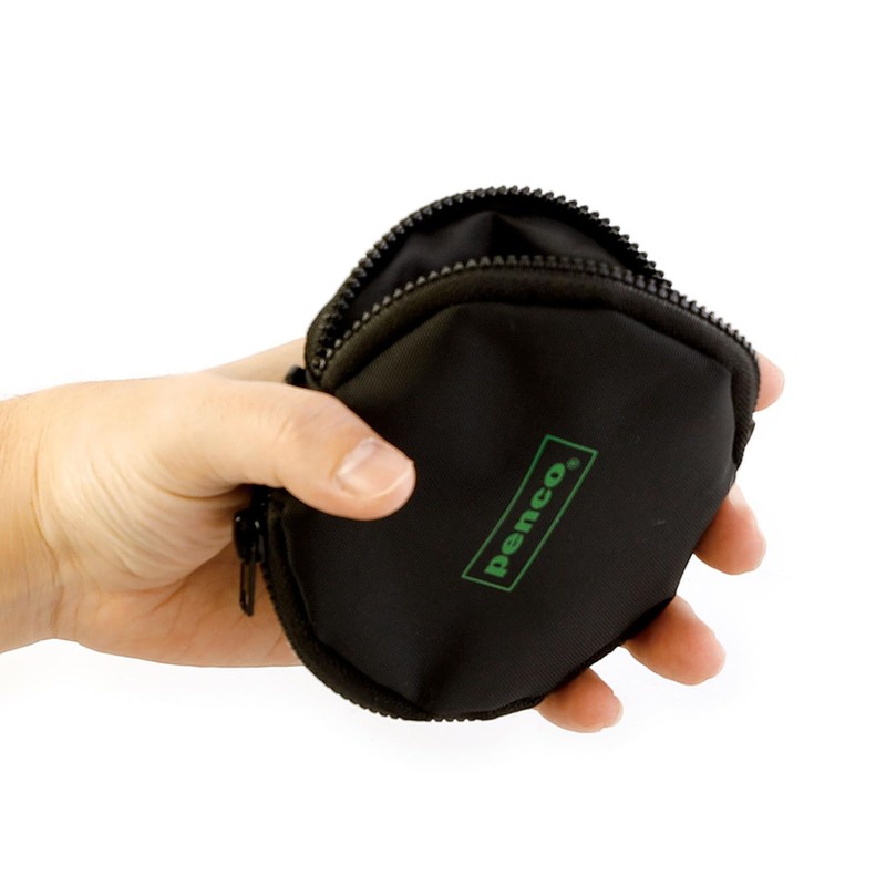 [HIGHTIDE] penco Double Door Purse, Black