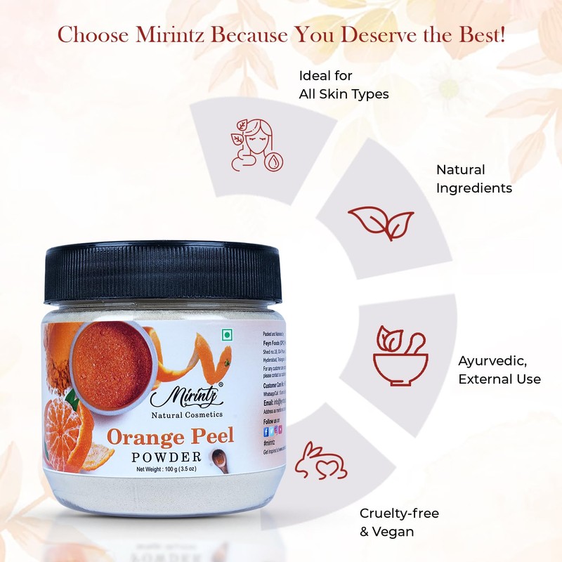 Mirintz Herbal Face Packs-1 (3.5 oz (100 g), Orange Peel)