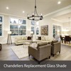 Aspen Creative 28011-61-1 Clear Seeded Glass Shade for Pendant Lights,