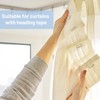 40 Pack Pinch Pleat Curtain Hooks, Stainless Steel Header Tape