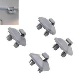 4 Pack Interior Sun Visor Hook Clip Interior Sun Visor Hook Clip Bracket Compatible with A1 A3 A4 A5 Q3 Q5#8E0 857 562, 8U0 857 562A (Grey)