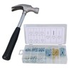 8oz Claw Hammer Nail Remover Installer 10” Long with 550pc