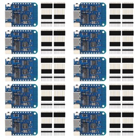 10pcs WeMos D1 Mini V4.0.0 Type-C USB WiFi Internet of Things Board Based ESP8266 4MB Compatible with Arduino MicroPython Nodemcu (V4.0.0 Type-C)
