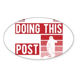 CafePress Mountain Biker Post About It Mountain Bike Sticker Oval Car Bumper Sticker(10-Pack)