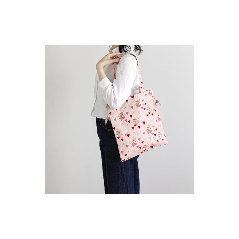 Kurahashi Rei Drawstring Tote Bag, Heart SKRF830