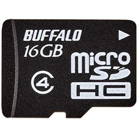 BUFFALO Waterproof Class 4 Compatible MicroSDHC 16GB RMSD-BS16GB