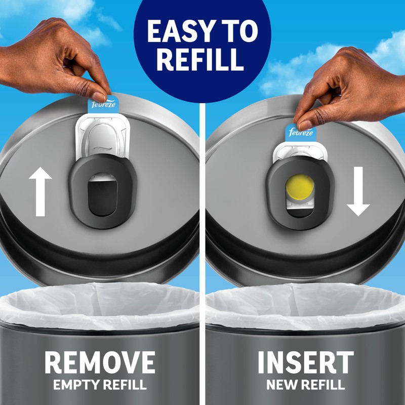 Febreze Odor Fighter, Can Air Freshener, Stick-On Deodorizer for Garbage