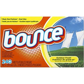 Bounce 4-in-1-Wäschetrocknertücher mit frischem Außenluftduft, 240 Tücher