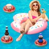 6 Pack Watermelon Inflatable Drink Holder, LIYDE Drink Floaties Fruit