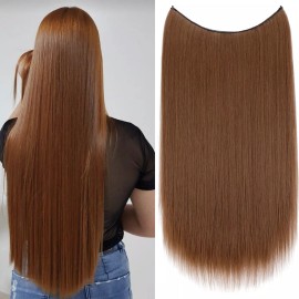 Felendy Extensiones De Cabello C/alambre Invisible De 22 Pulgadas