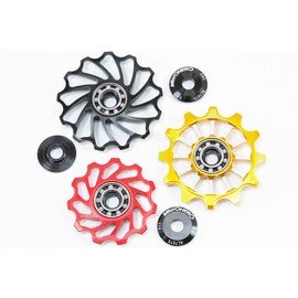 Microhero MicrOHERO Super Spinning Ceramic Bearing Aluminum Narrow Wide Pulley 12T (Gold)