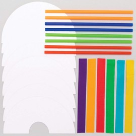 Baker Ross AT742 Rainbow Wand Kits - Pack of 8, Card Blanks for Children to Design and Decorate, Ideal for School Work, Home Activities and Craft Group Projects