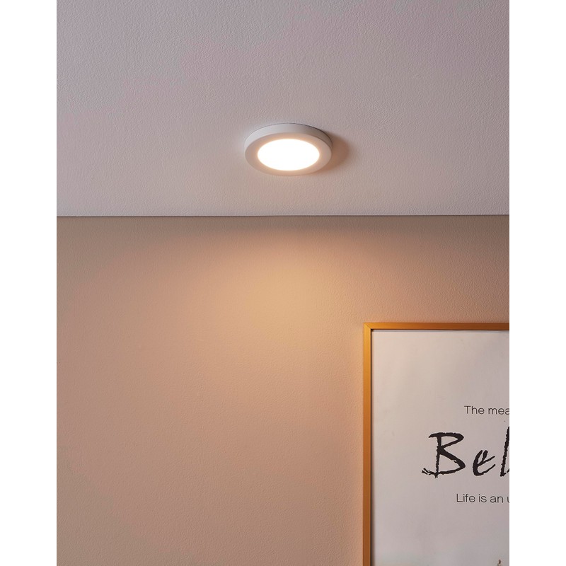 EGLO Fueva Flex LED Recessed Spotlight, Round Ceiling Light, Ceiling