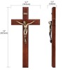ARCHOBAN Crucifix Wall Cross Catholic, 12 Inch Wooden Cross with