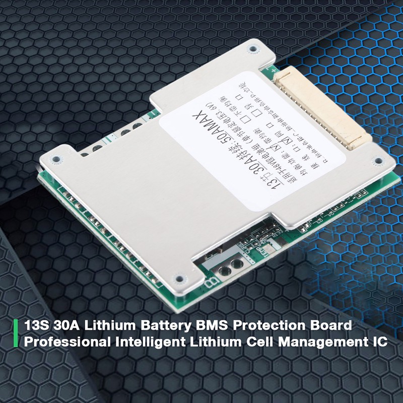 13S 30A Lithium Battery Charging Protection Board BMS PCB with