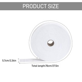 2 1/4In ×76yd Cotton Batting Roll, Needle Punched Cotton Blend Batting Jelly Roll Batting Strips for Rugs Quilting Bedding Cushions Sewing Supplies