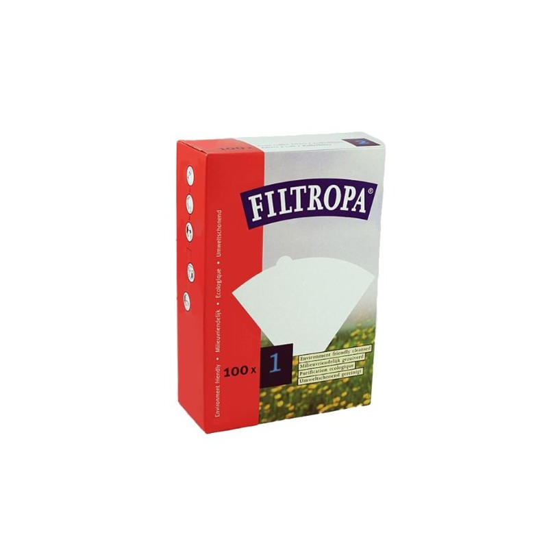 Filtropa White Coffee 1-1 Box (100 count), No. 1 Filter
