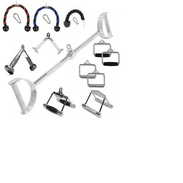 Venbytech for Home Gym Cable Attachment Handle Machine Strength Exercise