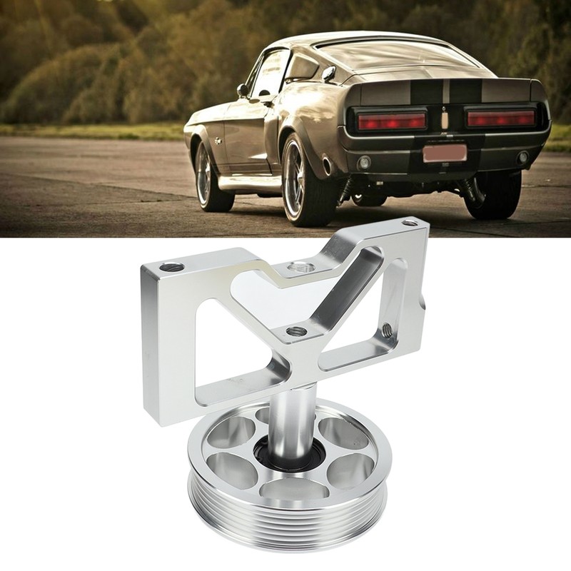 Air Pump Idler Bracket with Pulley Metal Replacement for Ford