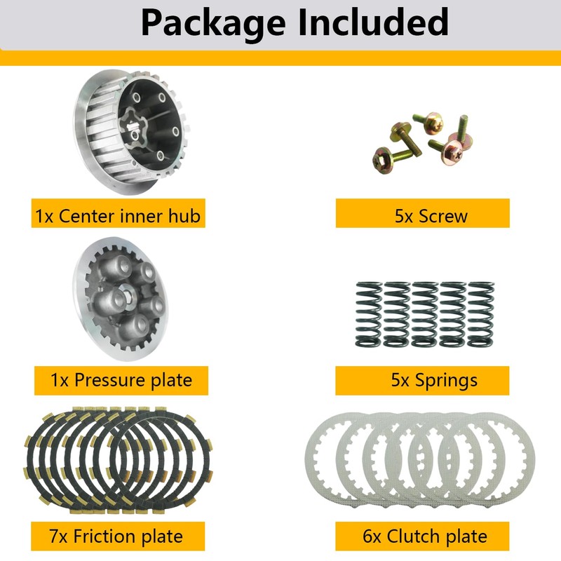 BIGLKNM Clutch Center Inner Hub & Outer Pressure Plate &