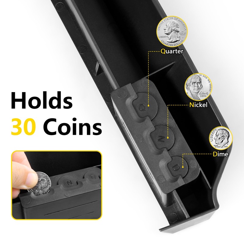 JAKISIMA Center Console Organizer Tray Interior Storage Accessories Coin Holder