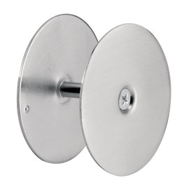 Prime-Line U 10446 Steel Door Hole Cover Plate, Satin Nickel (Single Pack)