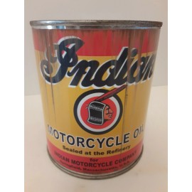 Indian Motorcycles Rusty Indian Motorcycle Oil Can 1 qt - ( Re-pop Collectible )