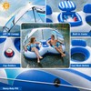 Inflatable River Tube with Canopy for Pool & Lake Lounging