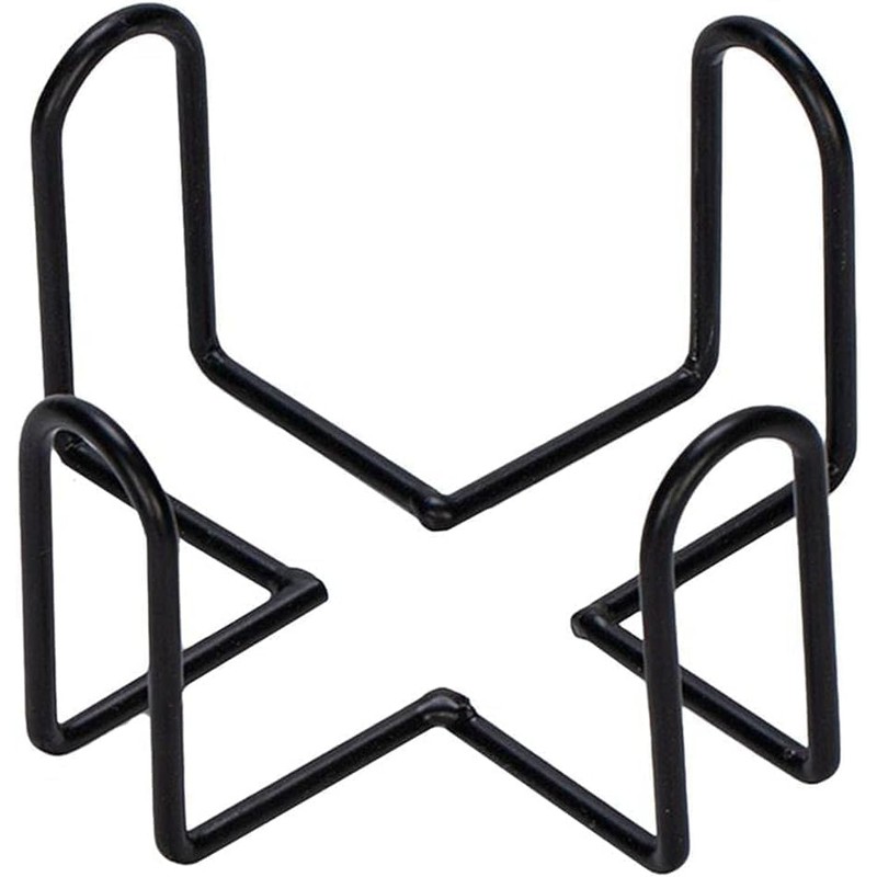 Black Iron Coaster Holder Metal Storage Rack Coasters Shelf for