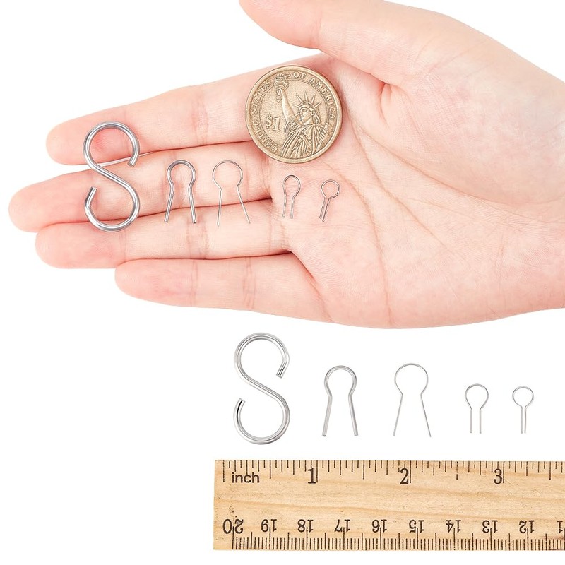WEBEEDY 50 Pcs Hanging Hook for Kiln Wire Jump Ring