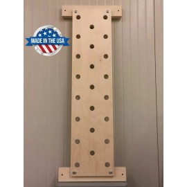 The Plyobox Warehouse 12"x48" Climbing PegBoard w/ 18" mounting brackets, Gym Pegboard, Parkour, Ninja