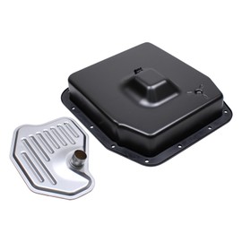 MOTOKU Transmission Oil Pan and Drain Plug Assembly with Oil Filter Gasket Kit for Ford Mustang F150 F250 Explorer Expedition E150 E250 E350 E450 for Lincoln Town Car Mark for Mercury Grand Marquis