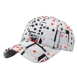 WHITE FANG CA353 Men's Hat, Cap, English, Logo, Casual, Card, Tarot Playing Cards, Funny